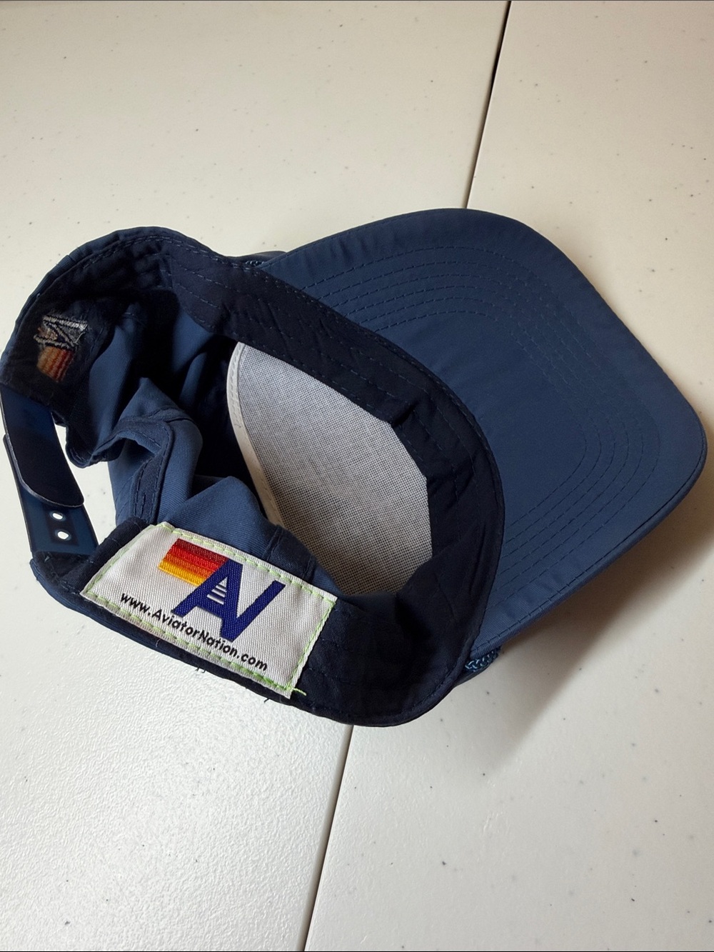 Aviator Nation LOGO RAINBOW - VINTAGE NYLON TRUCKER HAT, Good Clean Condition - Picture 4 of 7